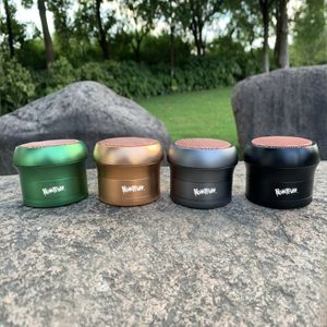 Honeypuff Herb Grinder Large 63mm 4 Piece Metal Mushroom Style Aircraft Aluminium Tobaksredskap Rökning Tillbehör C0123