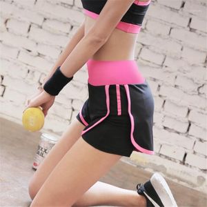 Бегущие шорты Sexy 2 в 1 спортивные женщины Summer Fitness Yoga Jogging Trabout Gym Женский дышащий байкер1