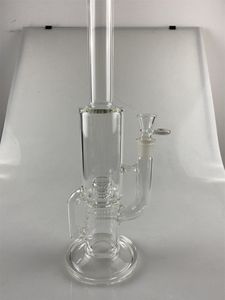 bottiglia di bong in vetro narghilè Recycler 18mm piattaforme petrolifere per tubi da fumo