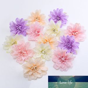 30 pezzi 15 cm 5 colori seta dalia testa di fiore fiori artificiali forniture per decorazione arco da parete per feste di matrimonio fai da te