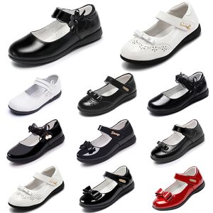 Bebek kızlar tasarımcı platformu için yumuşak dipleri ile büyük deri prenses ayakkabılar siyah üçlü beyaz açık yaz yürüyüş joggi 19