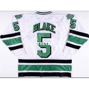 Män broderi 1997-99 Jason Blake University of North Dakota Hockey Jersey Lägg till valfritt namnnummer