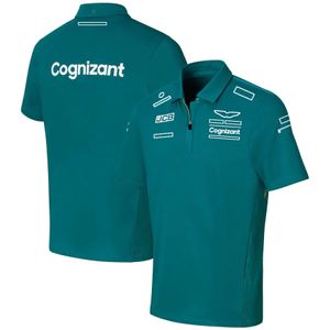 F1 terno de corrida camisa polo fórmula 1 roupas da equipe para homens e mulheres verão solto eventos casuais podem ser personalizados camiseta mangas curtas