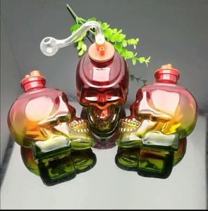 Новая Европа и Америка Bubbler Курительная труба водяной стеклянный бонг Красочный утолщенный костный стеклянный горшок