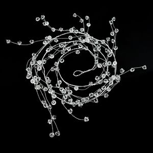 30-150cm Acrylic Crystal Beads Curtain Garland Clear Water Droplet Branch String For Wedding Party Decoration Supplies 20PCS