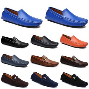 pelle doudous scarpe da guida casual da uomo suola morbida e traspirante abbronzatura chiara nero navy bianco blu argento giallo grigio calzature all-match outdoor cross-border