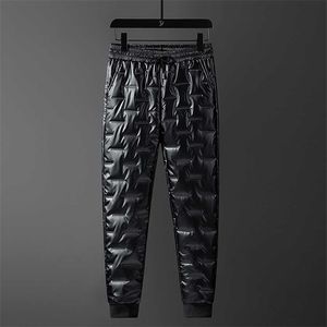 Men's Winter Outdoor Down Pants Men Solid Parsimony Versatile Windproof Keep Warm Duck Thicken Waterproof Trousers 220122