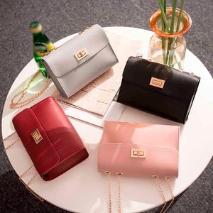 British Fashion Simple Small Square Bag Women's Designer Handbag Pu Chain Mobile Phone Shoulder Bags Bolsas De Mujer #JUK