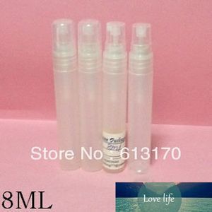 8ml fosco Limpar garrafa, 8cc frasco de spray vazio, Mini Parfum frascos, plástico recipiente cosmético frete grátis