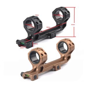 Tactical Accessories Rifle Scope Mount mm mm Universal Optic Sight QD Rings Mount With Bubble Level Fit mm Picatinny Rail