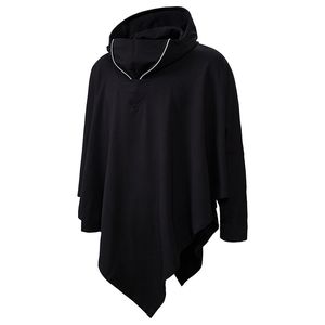 Unisex Casual Hooded Poncho Cape Cloak Fashion Coat Hoodie Sweatshirt Män Hip Hop Streetwear Hoody Pullover för manlig svett Homme 201113