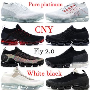 2021 Fly Orca 2,0 Män Kvinnor Skor CNY Pure Platinum Triple White Black Multi Color Animal Pack Zebra Oreo Running Sneakers