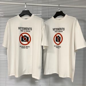 227 21SS en's футболки Европа Франция Vetements Shop Нет социальных сетей Антисоциальная футболка с вышивкой Модные мужские футболки Женские сгустки