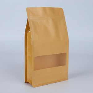Кофейные зерна хлеба печенья упаковки пятно пятно восьмиугольной упаковки чайные закуски крафт бумаги пользовательские пакет материала еды