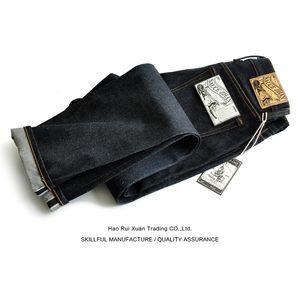 Molhazhan 315xx-18oz para homens cone caber selvedge jeans crus azul jeans grossos 18 oz vintage 201116