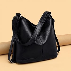 Large Capacity Women Hobos 2019 Multifunction Vintage Female Messenger Designer Shoulder Bag Top-handle Bags Sac A Main Q1104