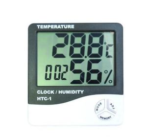 Digital LCD-temperaturhygrometer Hushållsprecisionstermometer med luktmätare Termometer med kalender