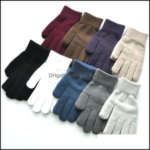 Barns fingrar handskar vantar tillbehör baby, barn moderskap män och kvinnor stickad ull höst vinter varm solid färg koreansk version