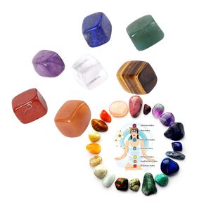 7pcs/Set Natural Crystal Chakra Stone Palm Reiki Healing Crystals Gemstones Yoga Energy Stone Home Decorations