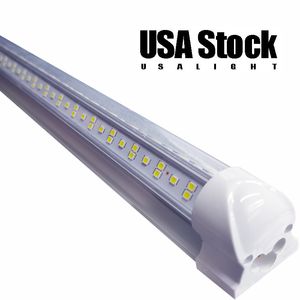 LED Llights For The Shop Smd Light 8ft light Ttube Wholesale V Shaped Integrated Bulbe 110V Super Brite White leds Shops Light