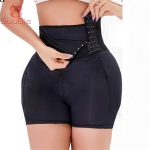 GUUDIA 엉덩이 리프터 Shapewear 바디 셰이퍼 반바지 패딩 팬티 컨트롤 팬티 섹시한 셰이퍼 엉덩이 향상제 허리 트레이너 Shapwear 201224