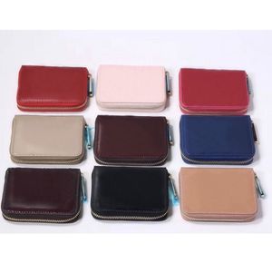 Wholesale Leather Short Wallet Coin Purse Fashion Wallet For Lady High Quality Shinny Leather Card Holder Women Wallet Classic Zipper Pocket