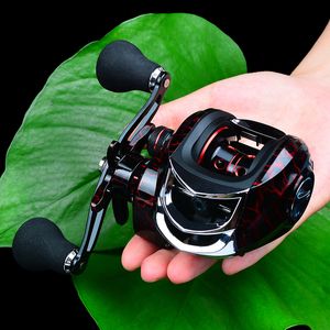 Fiske Baitcasting Reel All Metal Spool 18 + 1BB 10KG / 22LB Max Drag Force Speed ​​Ratio 7.2: 1 Magnetisk gjutning 220308