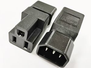 PDU PSU USP Adaptador de Potência, IEC 320 C14 Masculino para Nema 5-15R Adaptador Feminino / 5pcs