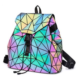 Explosionsmodelle Japanischer Schulter-Leuchtrucksack Unisex Magische Farbe Computerrucksack Persönlichkeit Mode Stadtrucksack Q0705