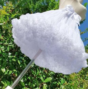 Beyaz Güzel Gelin A-Line Kısa Petticoat Renderskirt Yüksek Kalite Günlük Petticoat Bulut Şekil