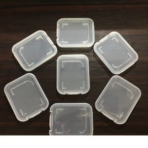 Memory Card Case Transparent SD Memory-Card boxes Plastic Storage Retail Package TF-Card Packing Storage Cases DH0896