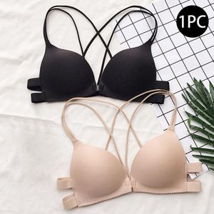 Women Lingeries Sexy Deep V French Style Soft Women Bras Back/Front Clasp Lace Lightweight Breathable Underwear