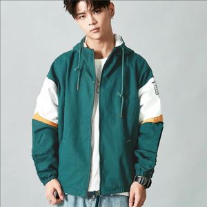 Frete grátis homens mulheres jaquetas casacos blusão zíper hoodies patchwork casaco moda casual outerwear street sports amante jaquetas S-XXL