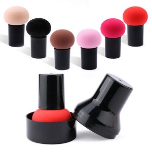 Make-up-Puff, niedlicher pilzförmiger Kopf mit Aufbewahrungsbox, Make-up-Grundierungsschwamm, glatte, nasse und trockene Schönheitswerkzeuge