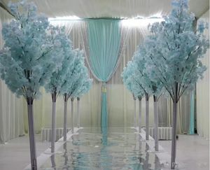 1.5M 5feet Height white Artificial Cherry Blossom Tree Roman Column Road Leads For Wedding Mall Opened Props