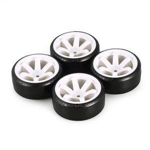 Hot! 4Pcs RC Drifting Tire Set Hard Plastic Hard Tyre Set for Traxxas HSP Tamiya HPI RC On-road Vehicle Drifting Car Spare Parts