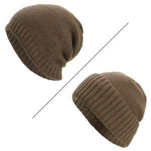 El yapımı Erkek Kış Kep Sıcak Örme Şapka Kasketleri Şapka 6 Renkler Gorros Marka Beanie Kafatası Caps Bonnet