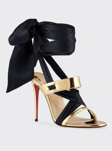 Luxurious Summer Foulard classic eveningwear sandal gold pink design mm stiletto heels veau velours red bottom Dress red carpet shoe