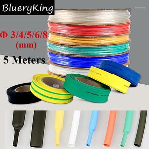 BlueKim 5M/Rolle 3/4/5/6/8mm Schrumpfschlauch-Hilfshaken Kunststoff-Schrumpfschlauch Thermoplastische Hilfs-Angelhaken1