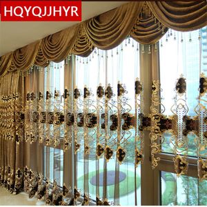 European King Queen brown gold curtains the living with the Sheer Curtains hotels suitable bedroom Y200421