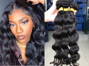 Pacotes de cabelo humano de onda natural virgem bruta 3 peça para mulheres negras de alta qualidade Indian Virgin Produtos