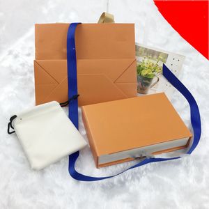 Top orangefarbene Geschenkboxen mit Kordelzug, Stoffbeutel, Einzelhandelsverpackung für Modeschmuck, Halskette, Armband, Ohrring, Schlüsselanhänger, Anhänger, Ring