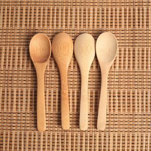 Wooden Jam Spoon Baby Honey Spoons Coffee Scoop New Delicate Kitchen Using Condiment Small DH5885