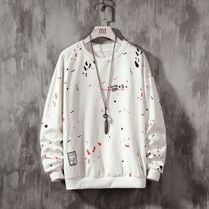 Artistic Hand-Painted Sweatshirts for Men and Women - Loose Fit Winter graphic hoodies men (201027)