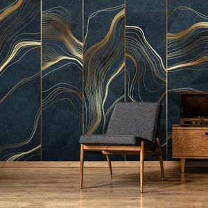 Foto feita sob encomenda Mural 3D criativo Abstract linhas clássicas Quarto fundo Sala Sofa TV Wall Wallpaper Fresco Para Paredes