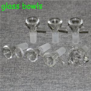 Smoking Glass Slide Bowl Pieces Bongs Bowls Quartz Nails 18mm 14mm 10mm Male Female Heady Water pipes dab rigs