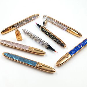 Eyeliner Pen Klej wolny magnetyczny dla fałszywych rzęs Wodoodporna Nie Kwitnąca okulista Ołówek Czarny / Kawa / Przezroczysty