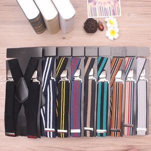 Wholesale snowboard pants suspenders for sale - Group buy 4cm Ski Snowboard Pants Suspenders Adjustable Elastic braces For Man clips X back stereoscopic Pattern High Quality T200602