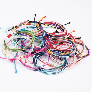 Jewelry 22 Styles Charm Handmade Wax String Thread Bracelet Multilayer Woven Friendship Bracelets Multicolour Adjustable Braided