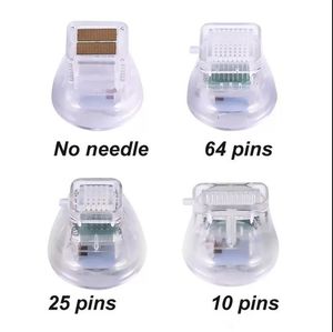 64pins 25pins 10pins nano No-Needle tips Fractional RF Microneedle Tips Gold Needle Cartridges for Scar Removal